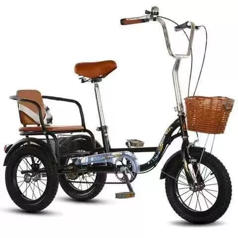 Трехколесный велосипед для пожилых автомобиль ходунок tandem-велосипед двойной детский коляска педаль