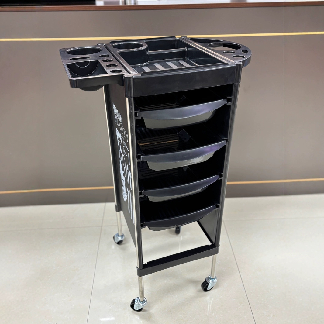 Carro de mano, estantería de teñido, salón de peluquería, gabinete de herramientas de belleza, carro de herramientas de peluquería multifuncional