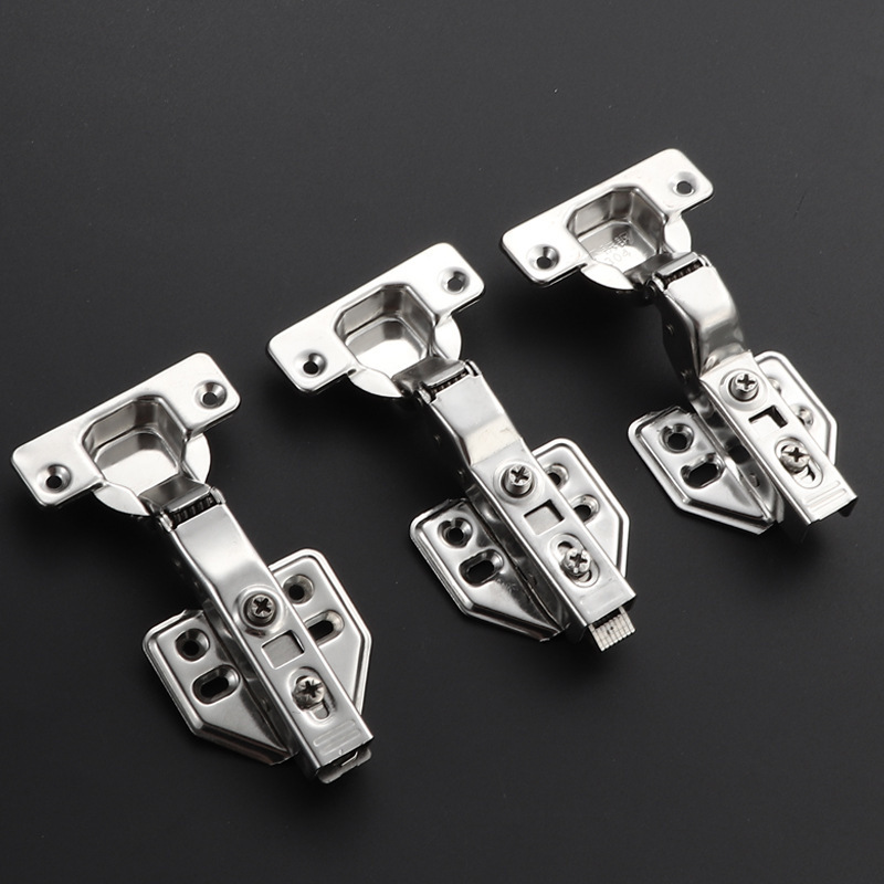 304 ステンレス鋼ダンピングヒンジ家具ワードローブキャビネット肥厚取り外し可能なヒンジ緩衝固定油圧サイレントヒンジ|undefined