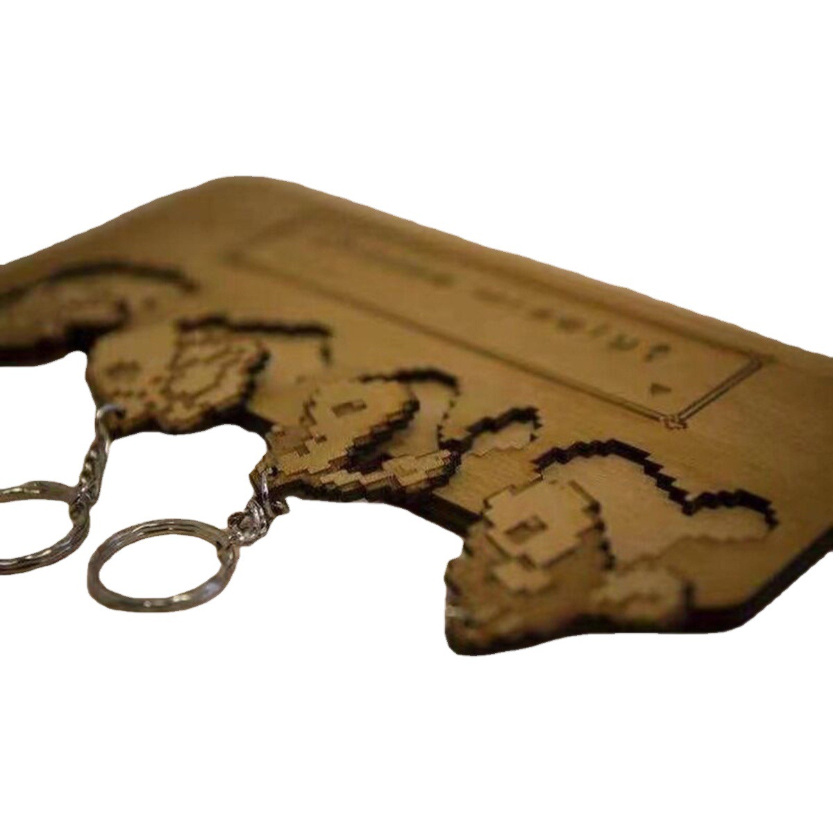 Transfronteriza nuevas artesanías de madera talla de madera colgante de pared llavero personaje de dibujos animados colgante Velcro decoraciones