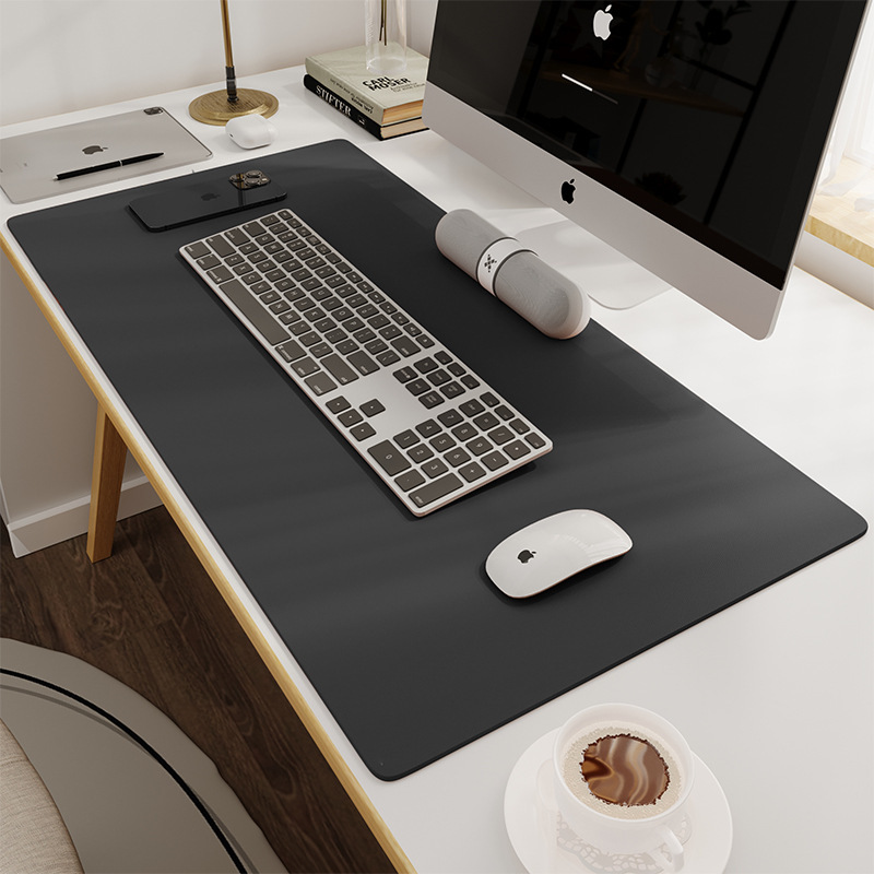 Extra-Large Mouse Pad for Office Desk, Laptop Keyboard, Leather Writing Desk Mat, Large Size, Simple and High-End Feel