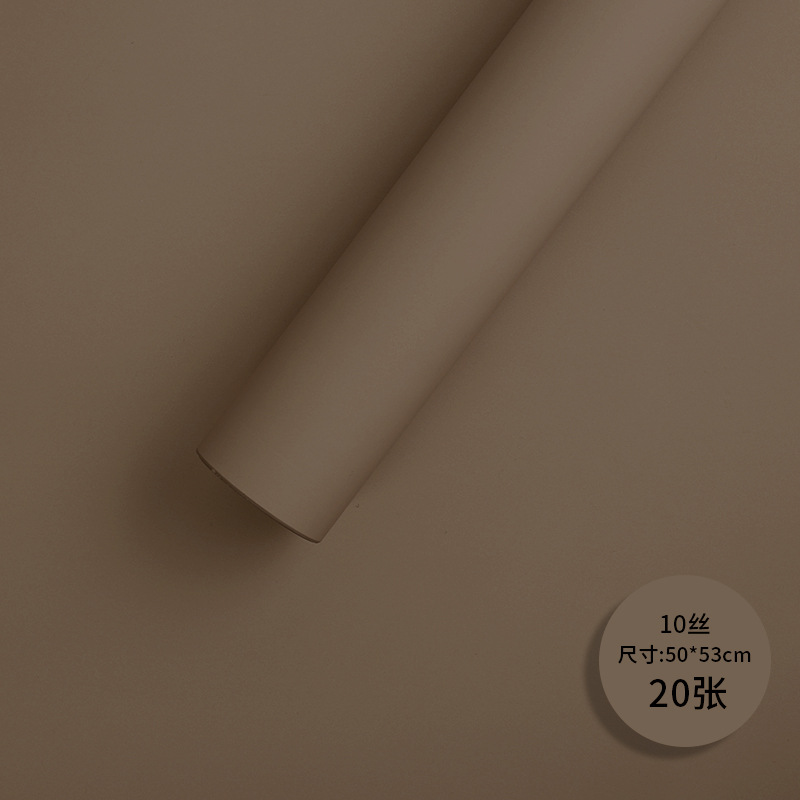 Red popular 10 seda coreana papel de estilo amor mate niebla papel esmaltado espesado impermeable duro florista de papel de envoltura