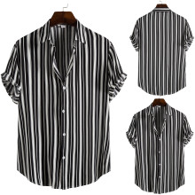 2023 Summer Fashion Men Shirts Man Stripe Shirt Mens tops 男