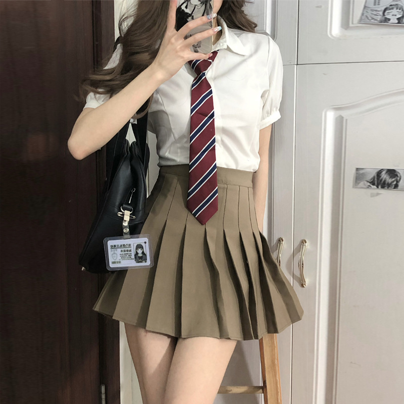 반팔 셔츠 넥타이 C310 카키