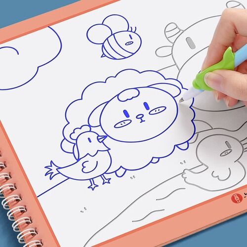 Children's Groove Faded Pen Simple Drawing Introduction Picture Book Control Pen Children's Hand Painting Book Beginner Enlightenment 3-8 Years Old
