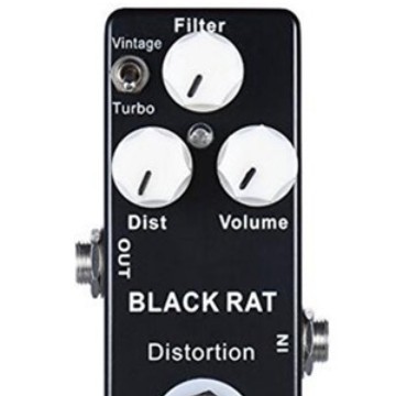 MOSKYAUDIO Mini Guitarra efecto de distorsión del ratón efecto NEGRO RAT distorsión