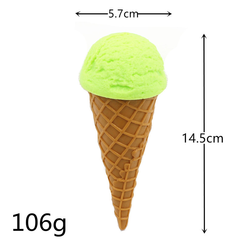 PVC simulación bebida fría modelo de helado crujiente punta huevo titular cono postre falso helado postre accesorios de decoración