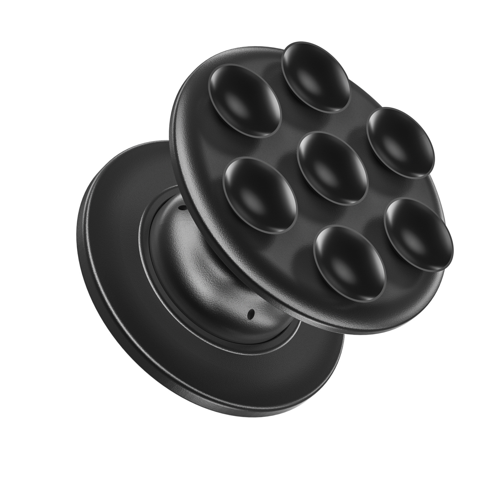 Soporte de bolsa de aire para teléfono móvil escritorio perezoso silicona plegable retráctil redondo de color sólido ventosa de vacío empuñadura para teléfono móvil al por mayor