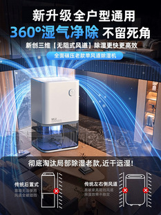 Vcj Dehumidifier Household Small Moisture Absorption Indoor Bedroom Non-Silent Basement Dehumidifier Moisture Absorption Dehumidifier 946