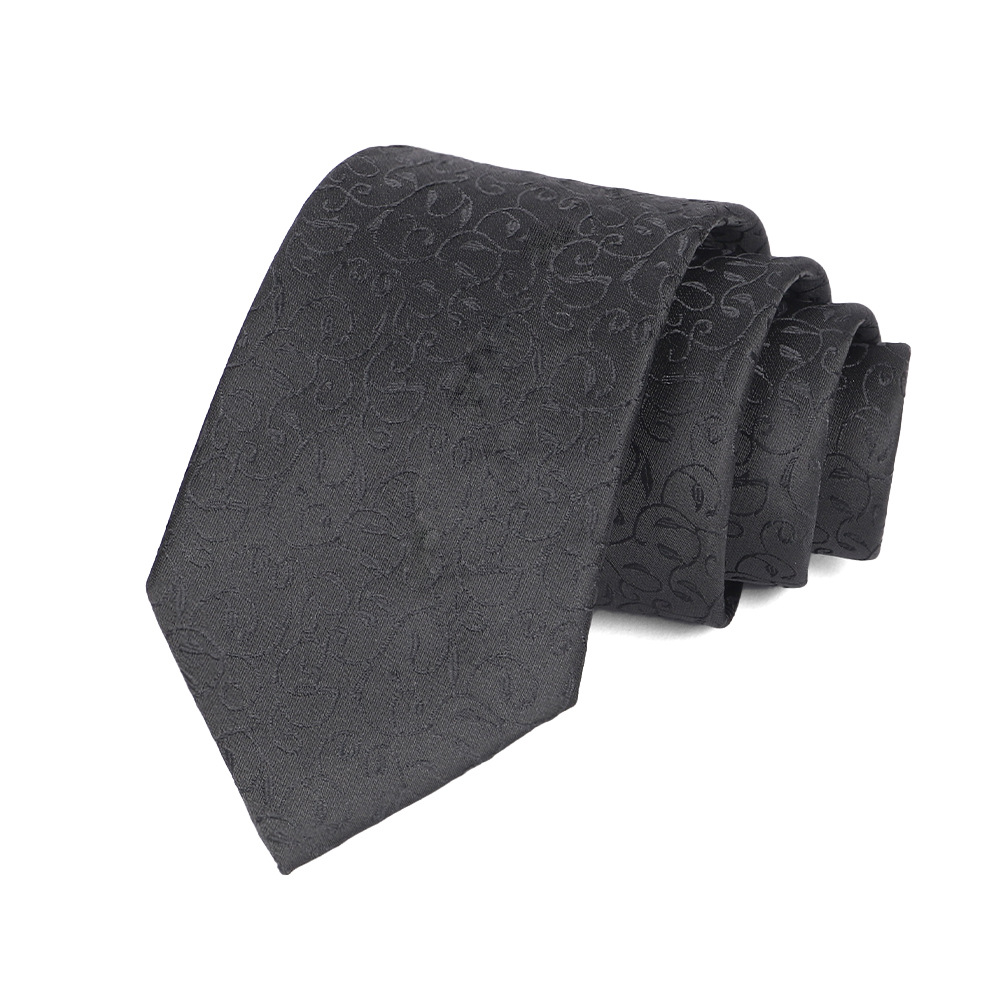 Corbata de hombre 8cm para hombre, bordado jacquard de alta calidad para hombre, corbata de negocios, corbata de seda de poliéster, fábrica al por mayor