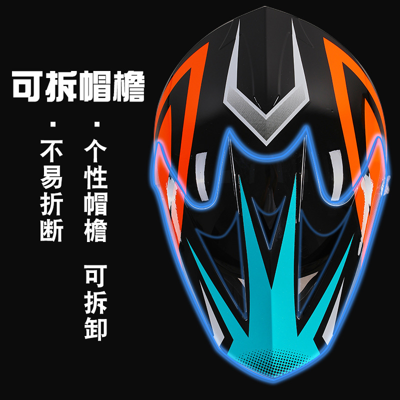 Casco de kart certificado DOT transfronterizo para adultos carreras todoterreno casco completo motocicleta ATV casco completo personalizado