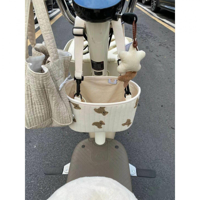 电动车挂包雅迪爱玛电瓶车前置防水收纳袋自行车挂兜便携储物包|undefined
