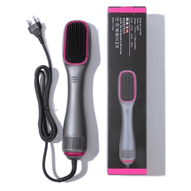 人気のクロスボーダー多機能熱風コームヘアドライヤー理髪スタイリングアーティファクト怠惰なヘアドライヤーコームパーマヘアカーリング|undefined