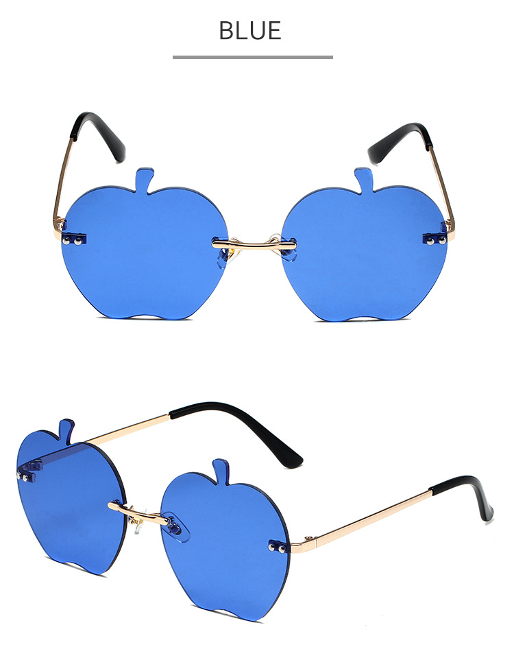Zonnebrillen voor heren Gepersonaliseerde zonnebrillen Dames montuurloze Apple zonnebrillen Trendy feestdansen Grappige zonnebrillen Zonnebrillen_voghion.com