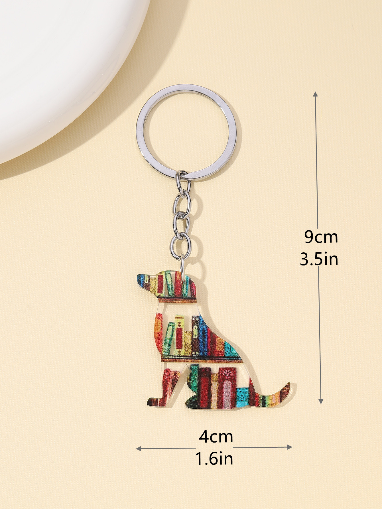 10g Weight Bag Pendant, Keychain Classification 1 Piece Quantity Daily, Street Occasion Acrylic Material Animal, Heart Shape Pattern Unisex Gender Simple Style, Classic Style Style Simple Style Classic Style Animal Heart Shape Arylic Unisex Bag Pendant Keychain 1