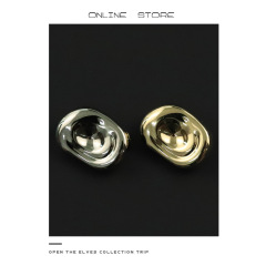 橢圓金屬紐扣針織開衫西裝扣子女士上衣外套西服裝飾扣飾品配件扣