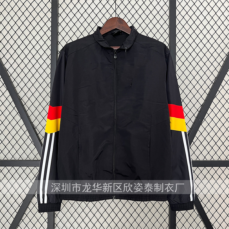 德国休闲外套衣2024-25德国黑色风衣 Windbreak