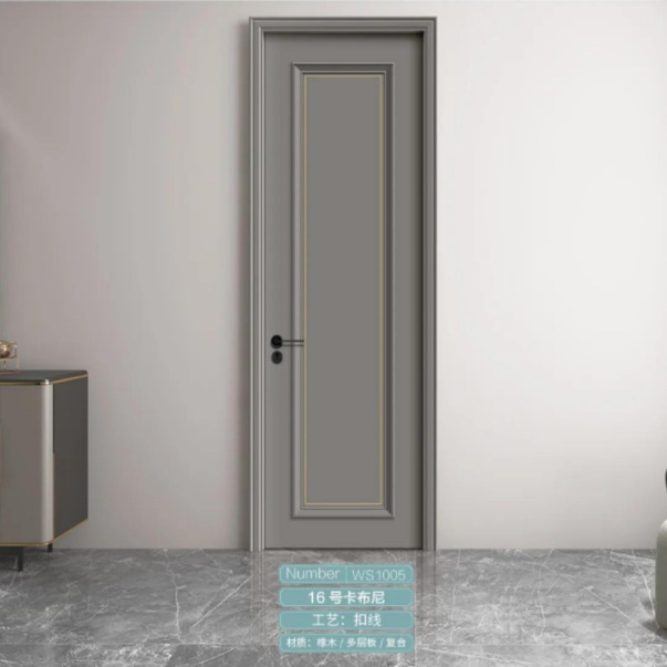 厂家直销豪华室内橡木门池板门工艺中式实木复合室内门隔音实木门