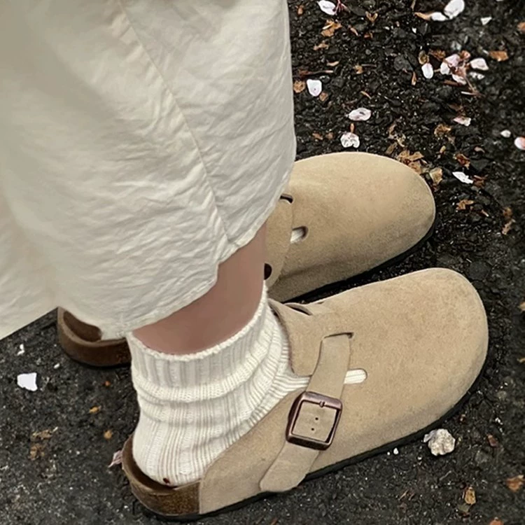 Birken Shoes Half-Travel летние обувь на толстой подошве сандалии на носке, для женщин 2025 новый открытый рыболовный Birkenstock легкие ленивые туфли