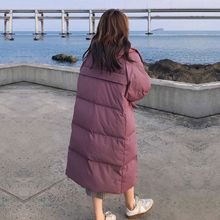 羽绒棉服女2023年冬季新款外套学生韩版中长款过膝宽松加厚面包服