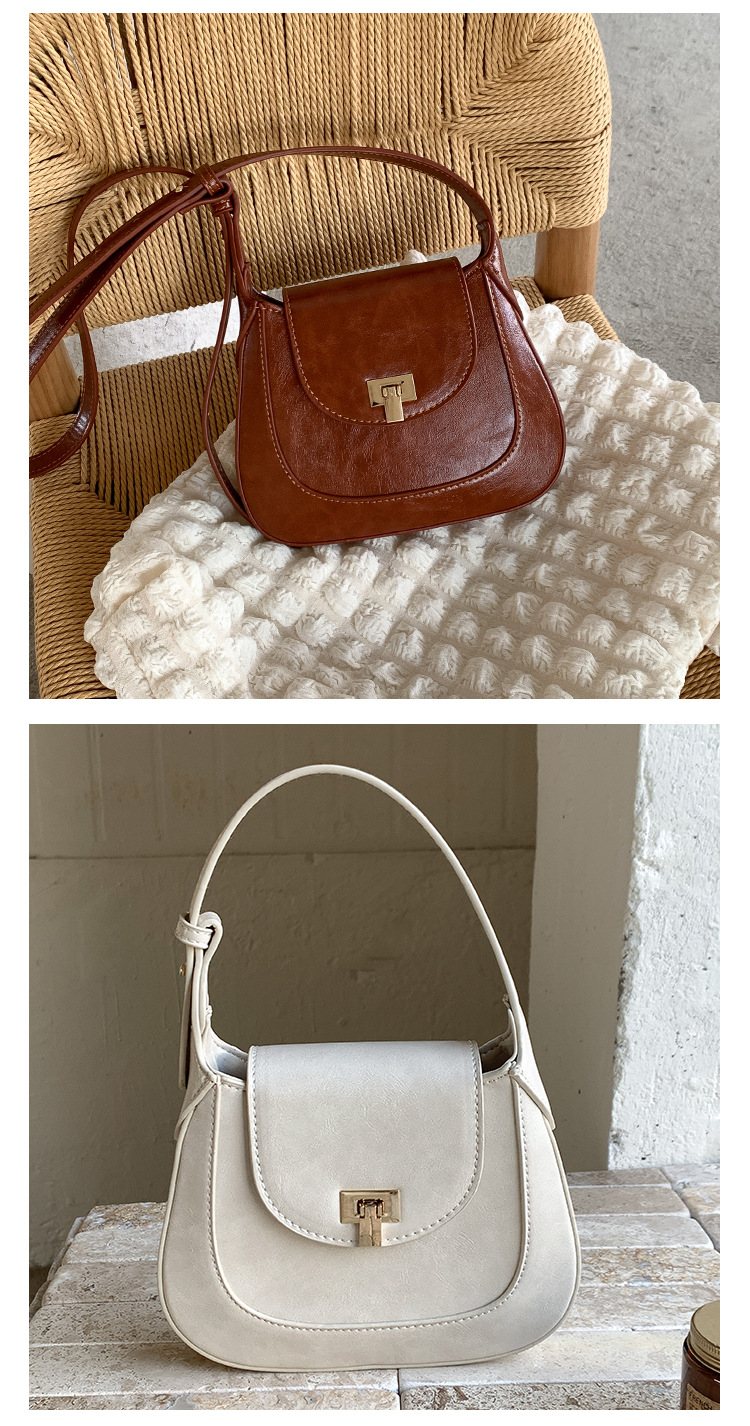 Version coréenne de la coque portable Meilad pour filles, housse à rabat avec boucle de niche, sac à bandoulière léger, sac à bandoulière en PU_voghion.com