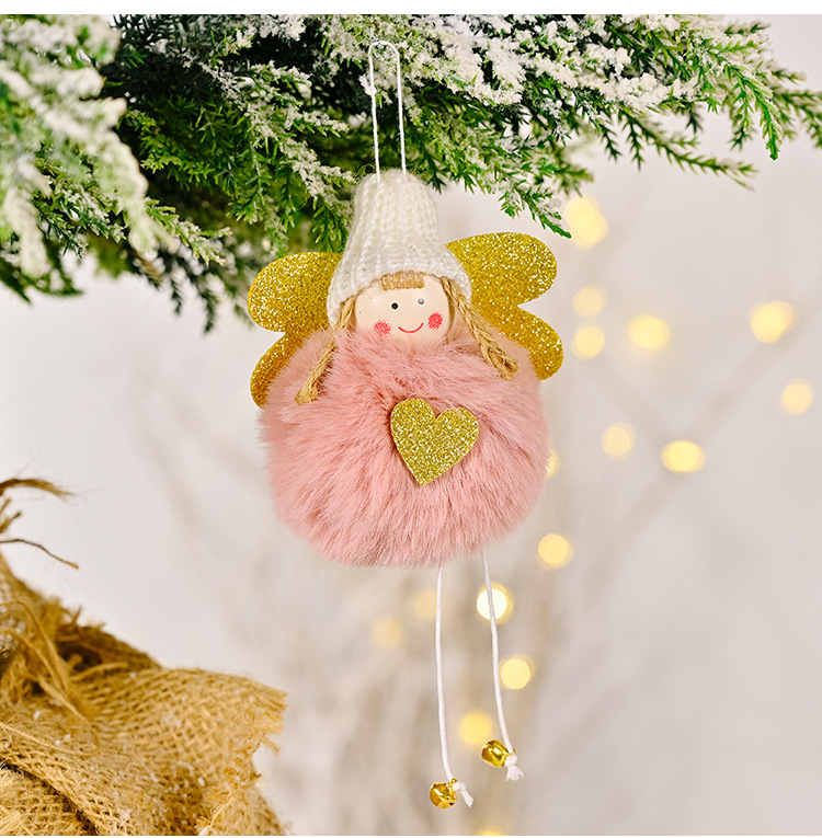 Christmas Golden Wings Small Bells Angel Decoration Wholesale Nihaojewelry display picture 5