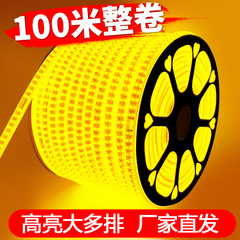 灯带led灯条超亮户外防水工程氛围灯室外暖光220v客厅吊顶灯带条