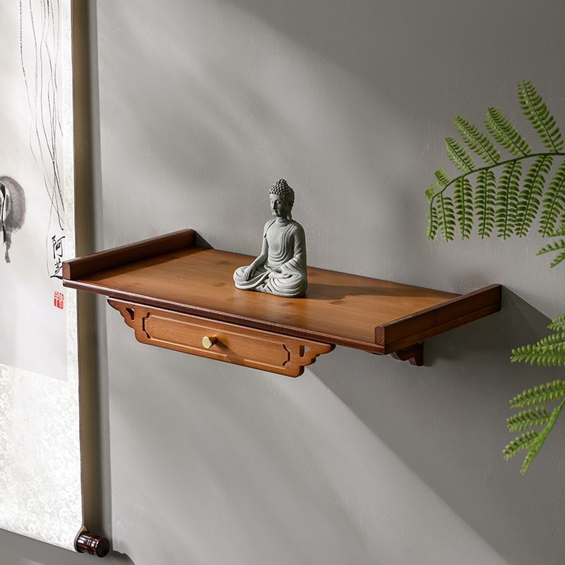 Wall-Mounted Buddhist Shrine Cabinet for Home Use, Offering Table for Placing Statues of the God of Wealth, Incense Stand, and Wall-Mounted Altar Bracket