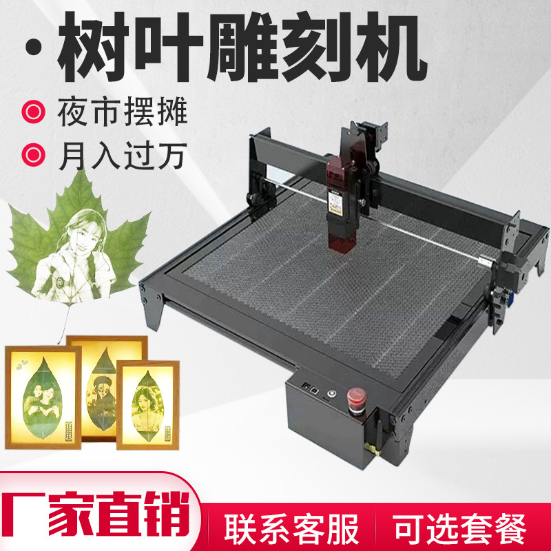 树叶雕刻机摆摊激光雕刻照片机小型全自动打印叶子机器抖音同款