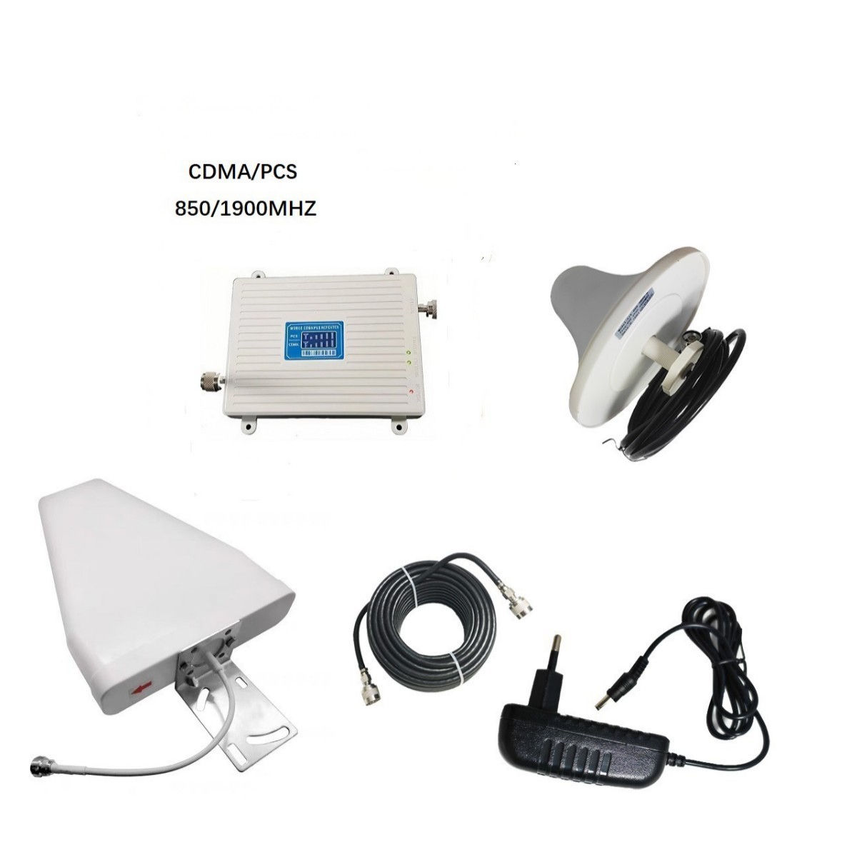 美州手机信号放大器850/1900增强器CDMA/PCS天线大功率全球适用