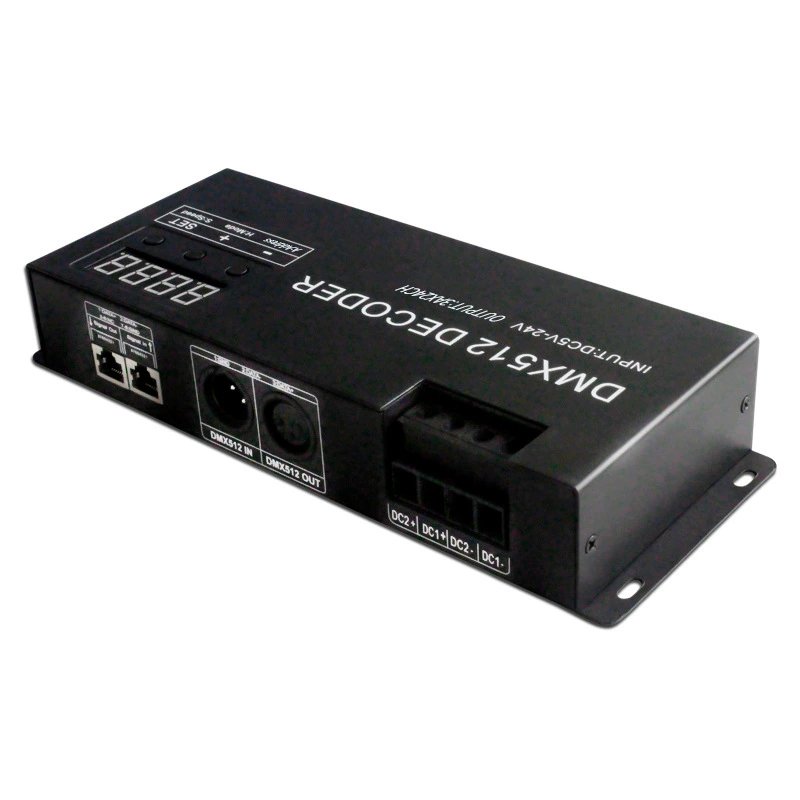 Производитель новый DMX512 декодер сцены 24 маршрута 24-канальный контроллер RGBW декодер