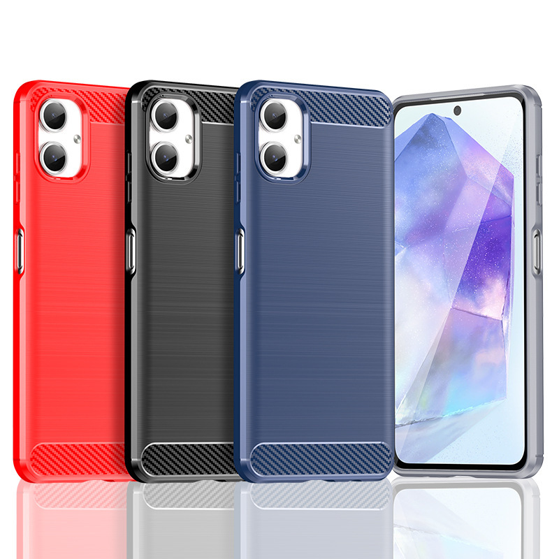 For Samsung A06 Phone Case Galaxy A16 Protective Case M14 4G Brushed Soft Silicone Full Cover Thickened Pure