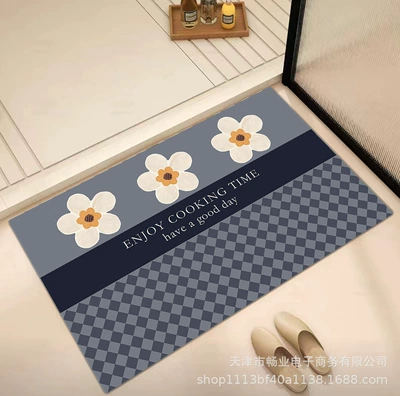 Avtomobil döşəmə paspasları — Mat Kitchen Toilet Entrance Carpet - gzz-25-50x-80cm