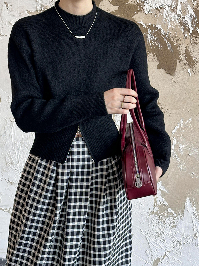 Juzhi 初秋の新作トップス韓国風ルーズハイエンドソフトワックスのような優しいルーズプルオーバーセーター 8638