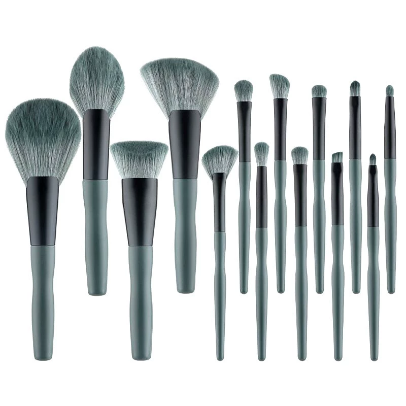Brush, soft eye shadow, 14 pieces, full set
