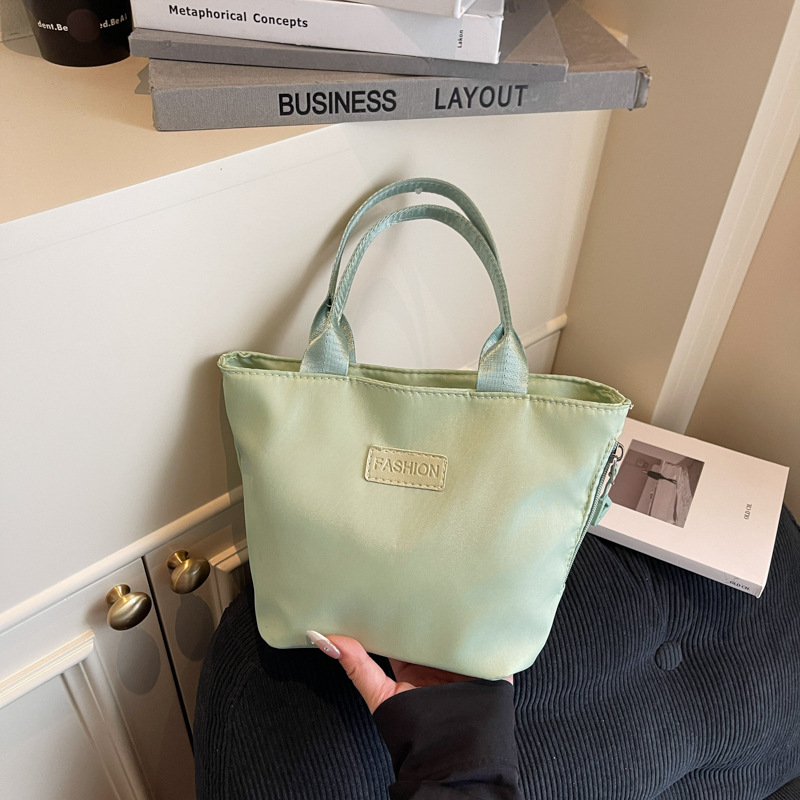 Verano simple y casual bolso pequeño de mano nuevo teléfono móvil bolso cuadrado pequeño bolso de compras todo fósforo bolso de tela ligero image 1