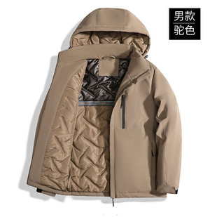 Customized Logo2024 High-Quality Autumn and Winter Versatile Fashionable Cotton Coat with Graphene Lining Black Technology Windproof and Warm