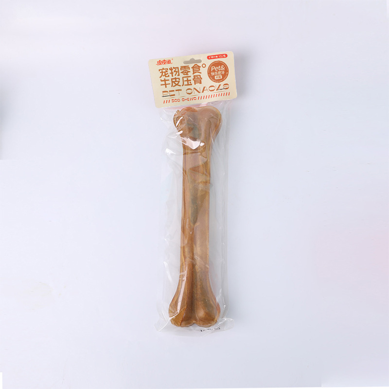 Palito masticable de hueso de vaca para perros, palito masticable grande y duradero para limpiar los dientes, alimento para mascotas para aliviar el aburrimiento para perros medianos y grandes