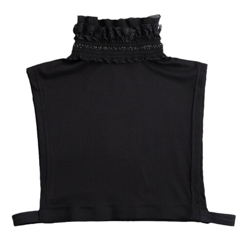  Seconds: Transforming into a Cute and Lovely White Pure Cotton Collarless Blouse with Petal-like Collar, Trendy and Playful Collarless Top, Wholesale Manufacturer for Cross-border Sales