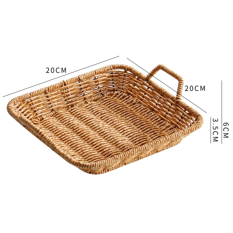 Kens Nórdico de frutas platos de comedor sala de estar mesa de té en el hogar canasta de bocadillos en línea ins canasta de bocadillos imitación de藤 nuevo