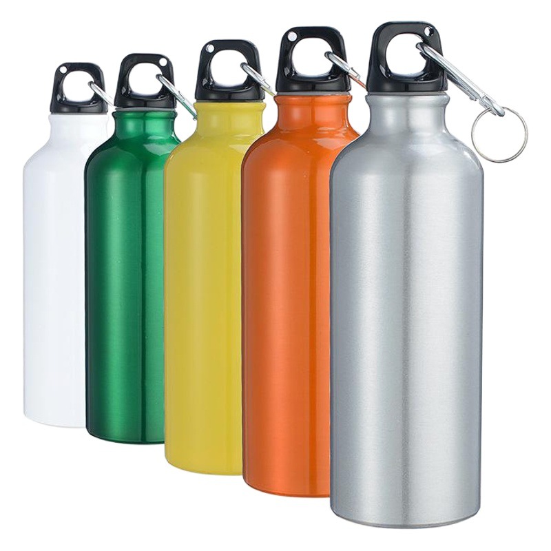 アウトドアスポーツアルミ製水筒携帯カップ彫刻ロゴ登山吊り下げ小口単層カップ開業プレゼント