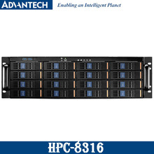 研華HPC-8136機架式3U服務器5G邊緣有計算16個熱插拔硬盤單路至強