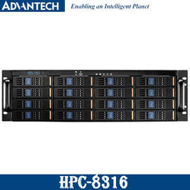 研华HPC-8136机架式3U服务器5G边缘有计算16个热插拔硬盘单路至强