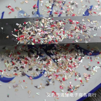 Dırnaq bəzəkləri | art irregular shell sequins - no-8-randomly-mixed-colors-10-grams