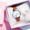 Cute dial, belt, quartz watches, women's watch, Korean style, suitable for import