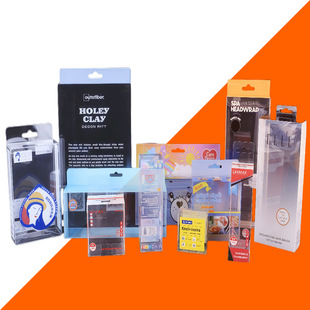 Manufacturers Wholesale Small Batch Pet Colorful Product Packaging Data Cable Window Box Pvc Brewing Health Care Packaging