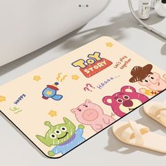 布張りのバスルームフットマット、トイレ水床泥、速吸水性、厚みのあるドアマット、珪藻土カーペット、衛生的なバスルーム滑り止め