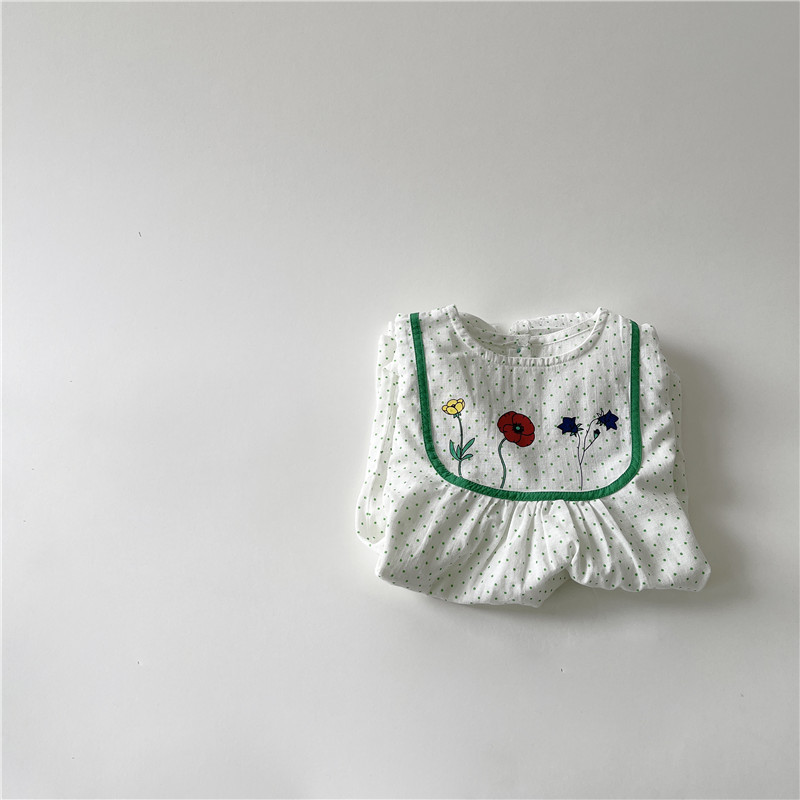 [SMS] vestido blanco de flores para niñas verano coreano vestido de princesa para bebés de verano