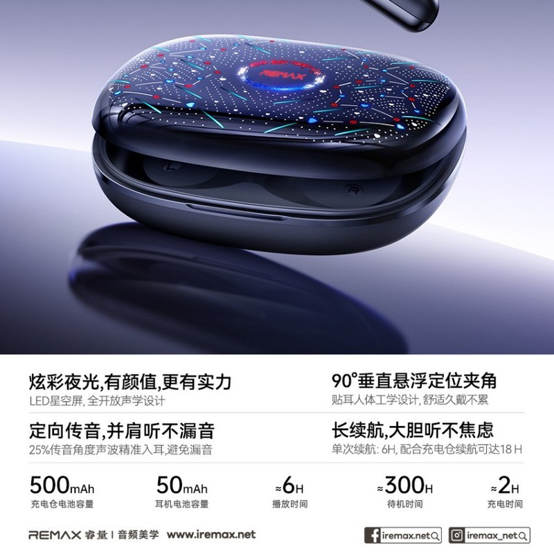 REMAXとスピードANC ENCノイズ低減OWS無線ステレオイヤホンOpenBuds p 7|undefined