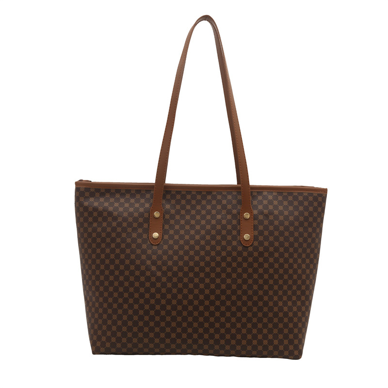 2025 primavera nueva moda moda de gran capacidad bolsa de viaje bolsa de hombro portátil bolsa de dos piezas simple